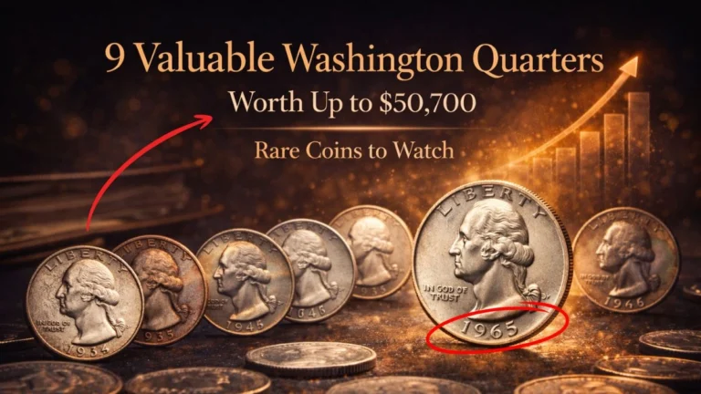 9 Valuable Washington Quarters Worth Up to $50,700: Rare Coins to Watch